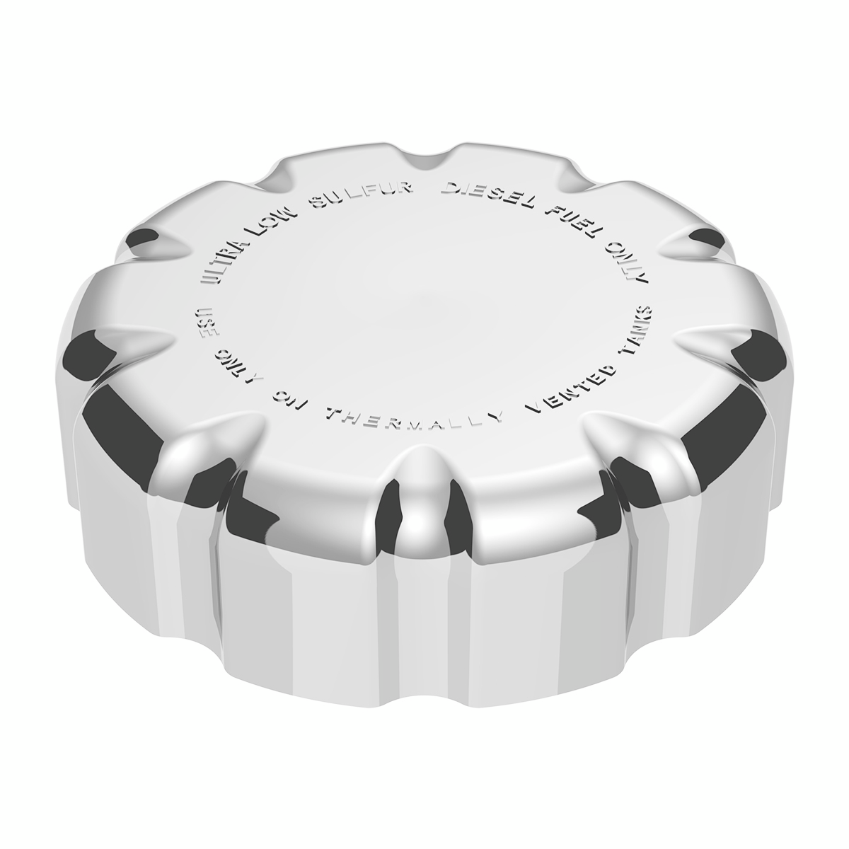 Chrome Plastic Fuel Cap Cover For Volvo - Non-Locking