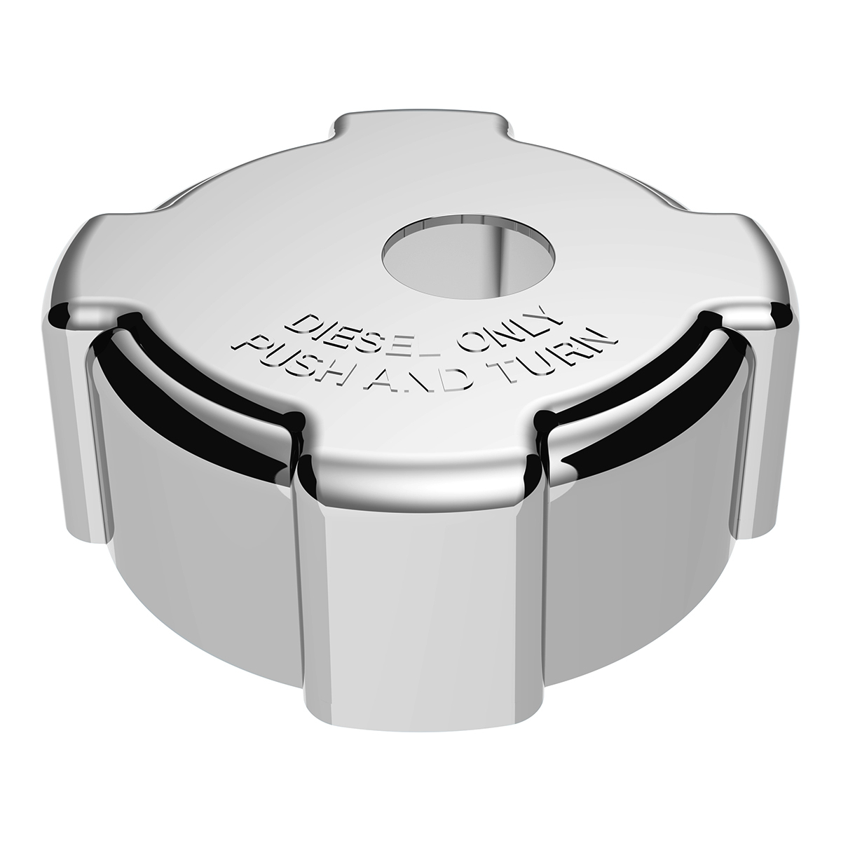 Chrome Plastic Fuel Cap Cover For Freightliner - Locking