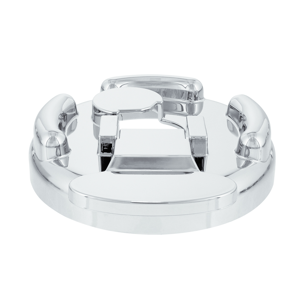 Chrome Plastic Fuel Cap Cover For Peterbilt - Locking