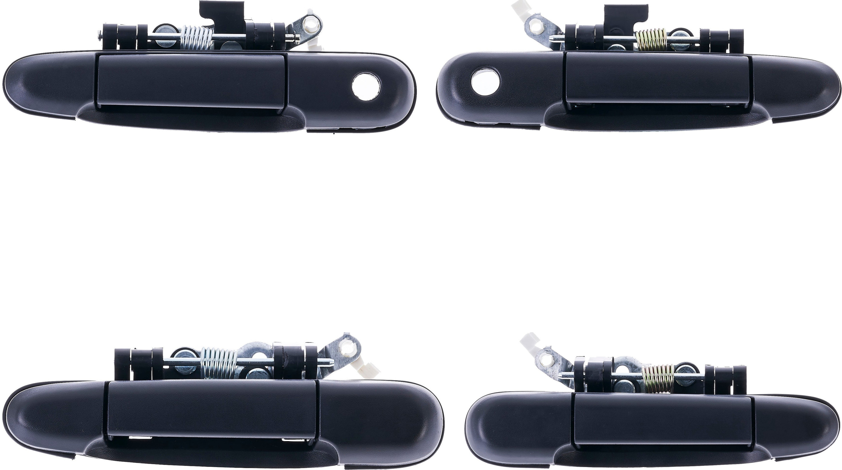 Exterior Door Handle Front LH, Front RH, Rear LH, Rear RH Plastic Texture Black for 1991-1994 Toyota Tercel