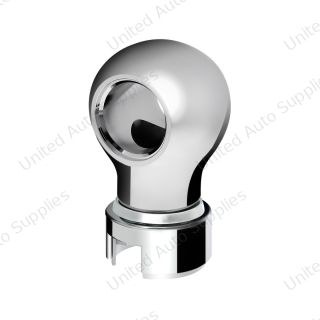 Thread-On Charlotte Gearshift Knob With 13/15/18 Speed Adapter-Chrome