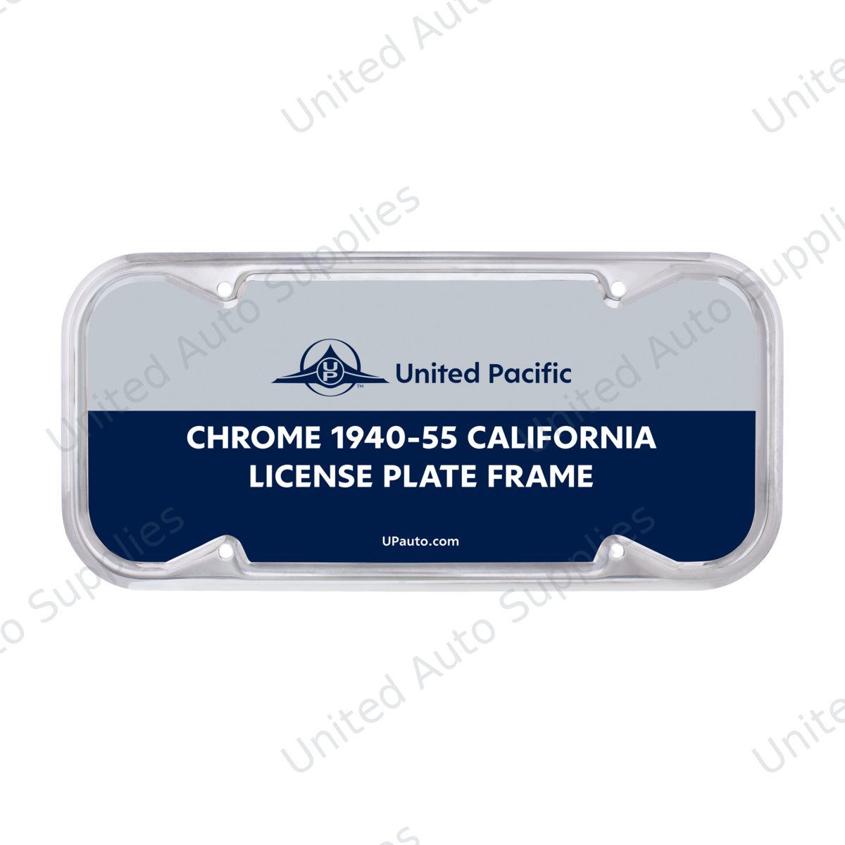 Chrome 1940-55 California License Plate Frame