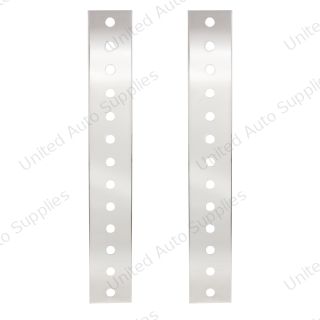 Peterbilt Stainless Front Air Cleaner Bracket Only - 26 Mini Light Cutouts
