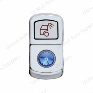 "Load Light" Rocker Switch Cover With Blue Crystal
