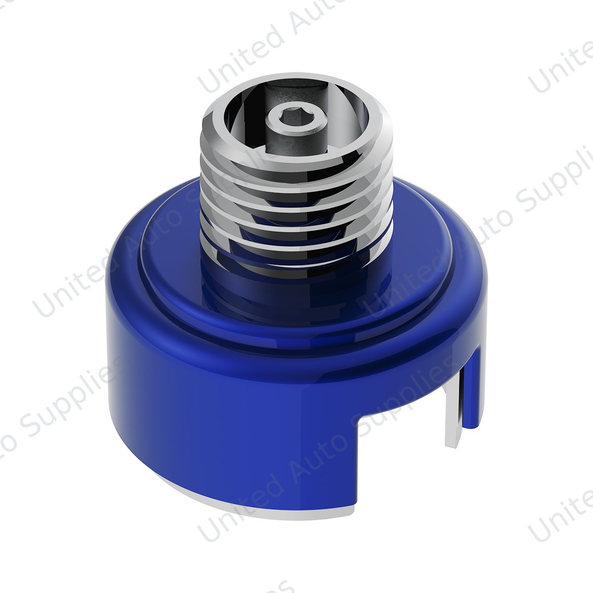 M30X3.5 Thread-On Shift Knob Mounting Adapter For Eaton Fuller Style 13/15/18 Shifter - Indigo Blue