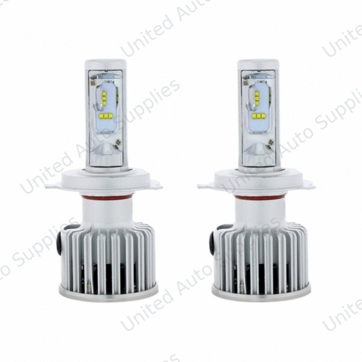 High Power H4 LED Bulb With Fan (Pair)