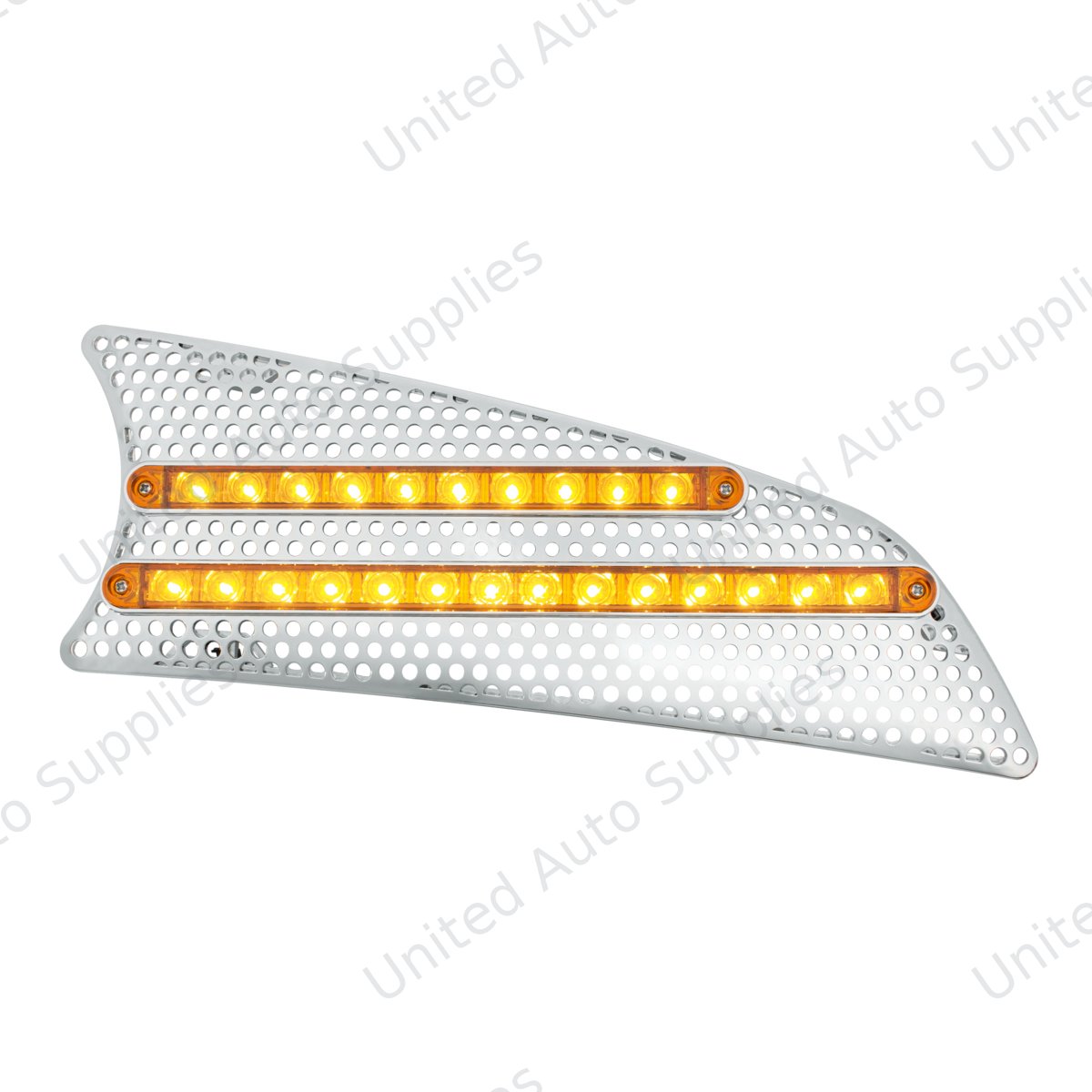 2007+ Kenworth T660 LED Air Intake (Passenger) - Amber LED/Amber Lens