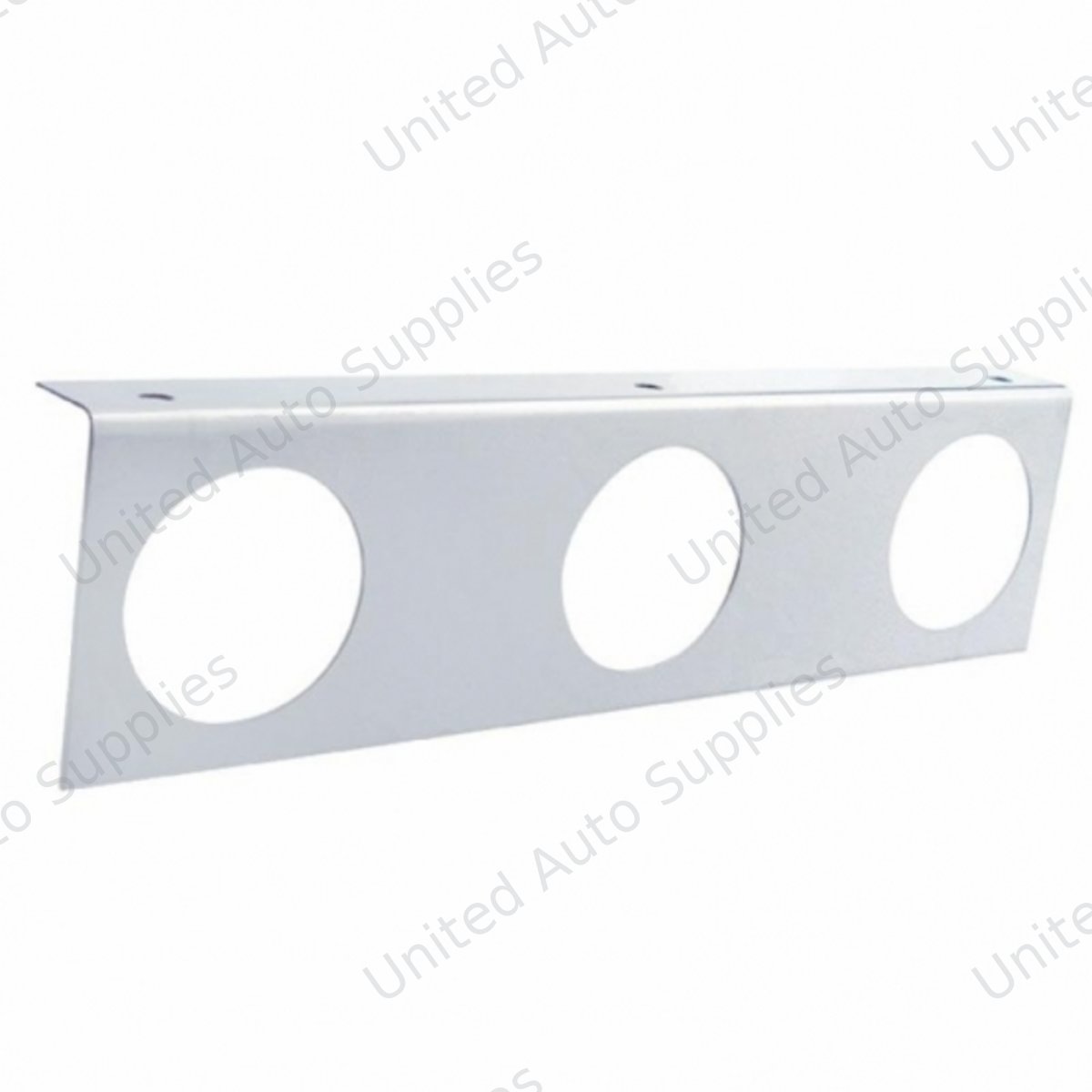 Stainless Light Bracket With 3X 2.5" Light Cutouts