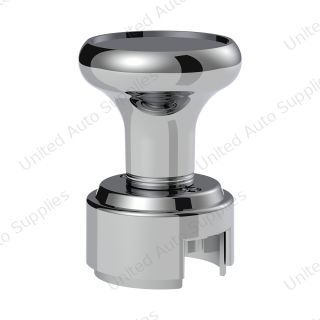 Thread-On Gearshift Knob & Adapter For Eaton Fuller Style 13/15/18 Shifter - Chrome
