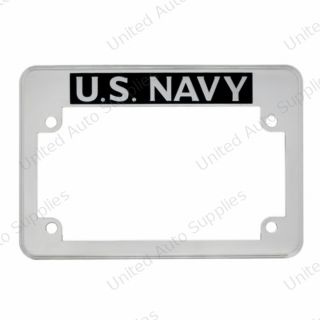 "U.S. Navy" Motorcycle License Plate Frame
