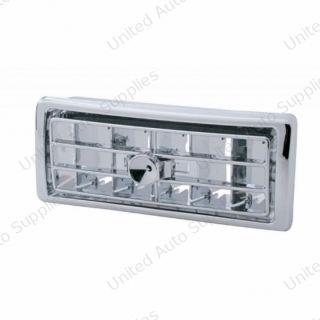 Chrome Plastic A/C Vent With Indent For 2002-2005 Kenworth - Center