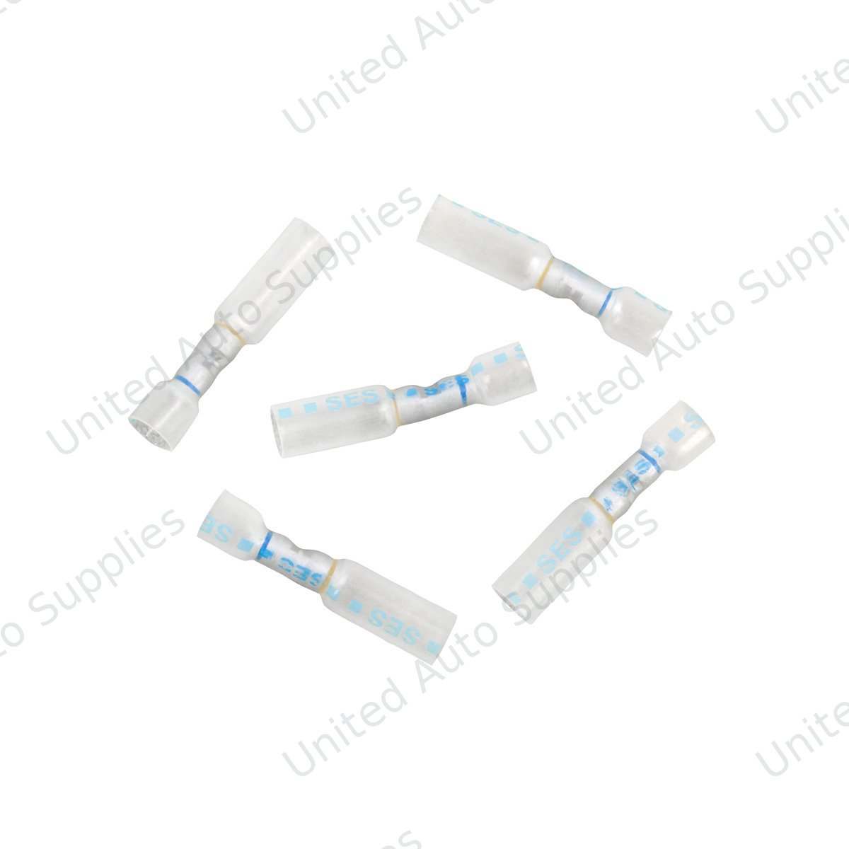 16-14 to 12-10 AWG CS Multi-Wire Heat Shrink Connector - Clear w/ Blue Dash (5-Pack)