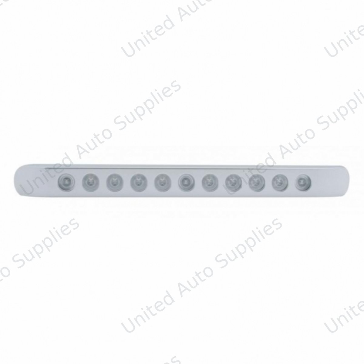 11 LED 17" Light Bar With Bezel (Stop, Turn & Tail) - Red LED/Clear Lens