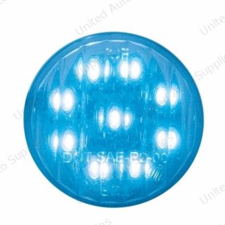 9 LED 2" Auxiliary Light - Blue LED/Clear Lens