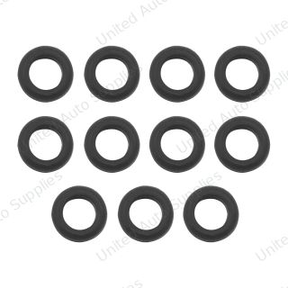 1/2" Mounting Hole Black Vinyl Grommet (11-Pack)