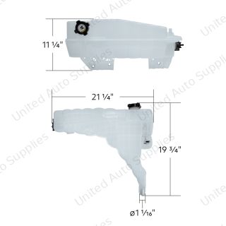 Pressurized Coolant Reservoir & Coolant Level Sensor For 2017-2021 Kenworth T680