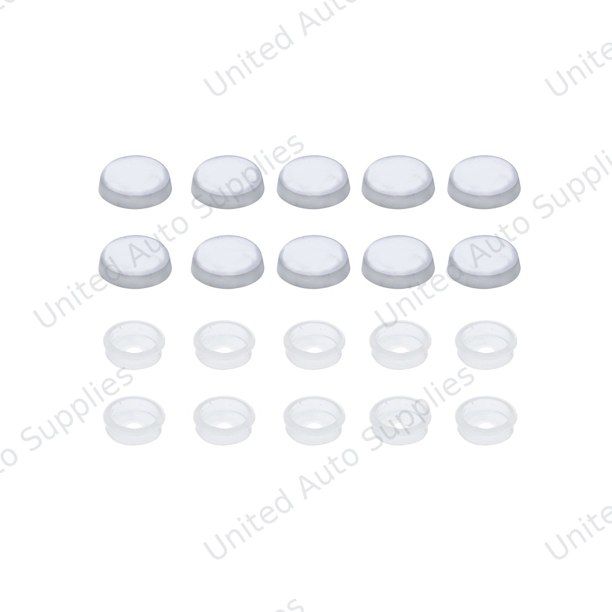 Chrome Plastic Snap-On Screw Head Cover For #6 And #8 Screw (10-Pack)