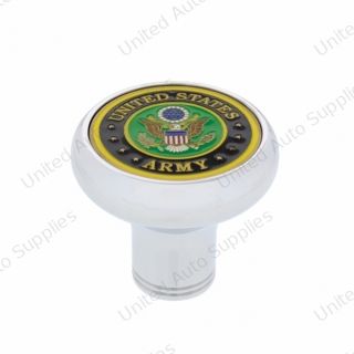Deluxe Military Medallion Air Valve Knobs - Army