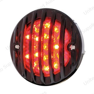 17 LED Tail Light With Black Grille Bezel For 1933-36 Ford Truck - L/H