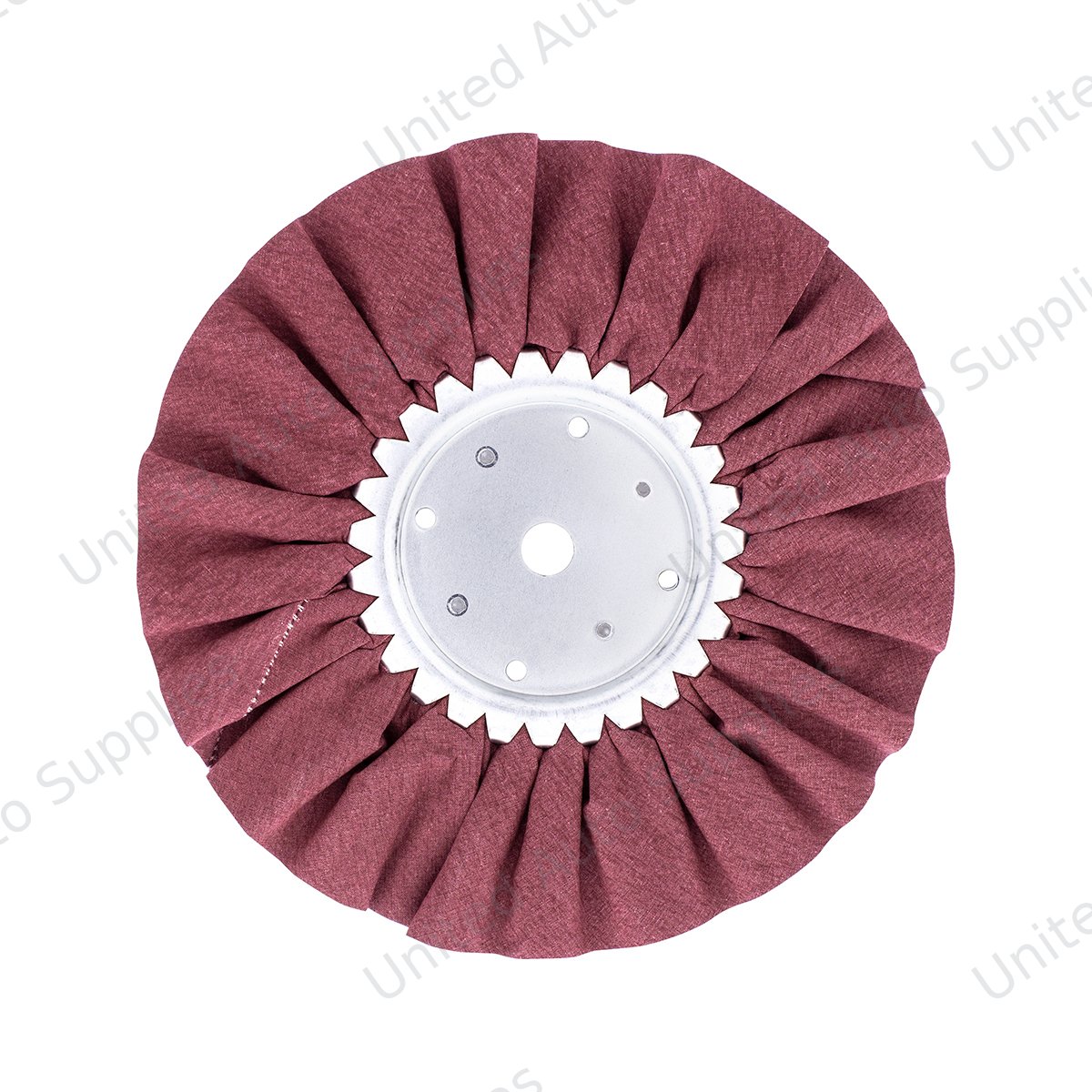 8" Red Treated Airway Buff - 5/8" & 1/2" Arbor