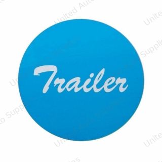 "Trailer" Aluminum Air Valve Knob Sticker Only - Blue