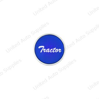 "Tractor" Long Air Valve Knob - Blue Glossy Sticker