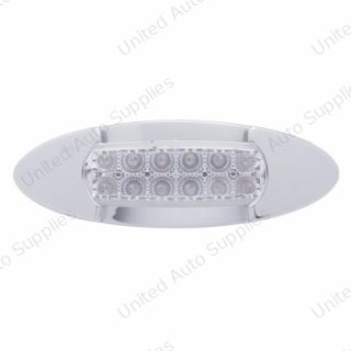 12 LED Maverick Light (Clearance/Marker) With Reflector - Amber LED/Clear Lens
