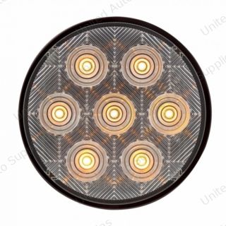 7 LED 4" Competition Series Turn Signal Light - Amber LED/Clear Lens