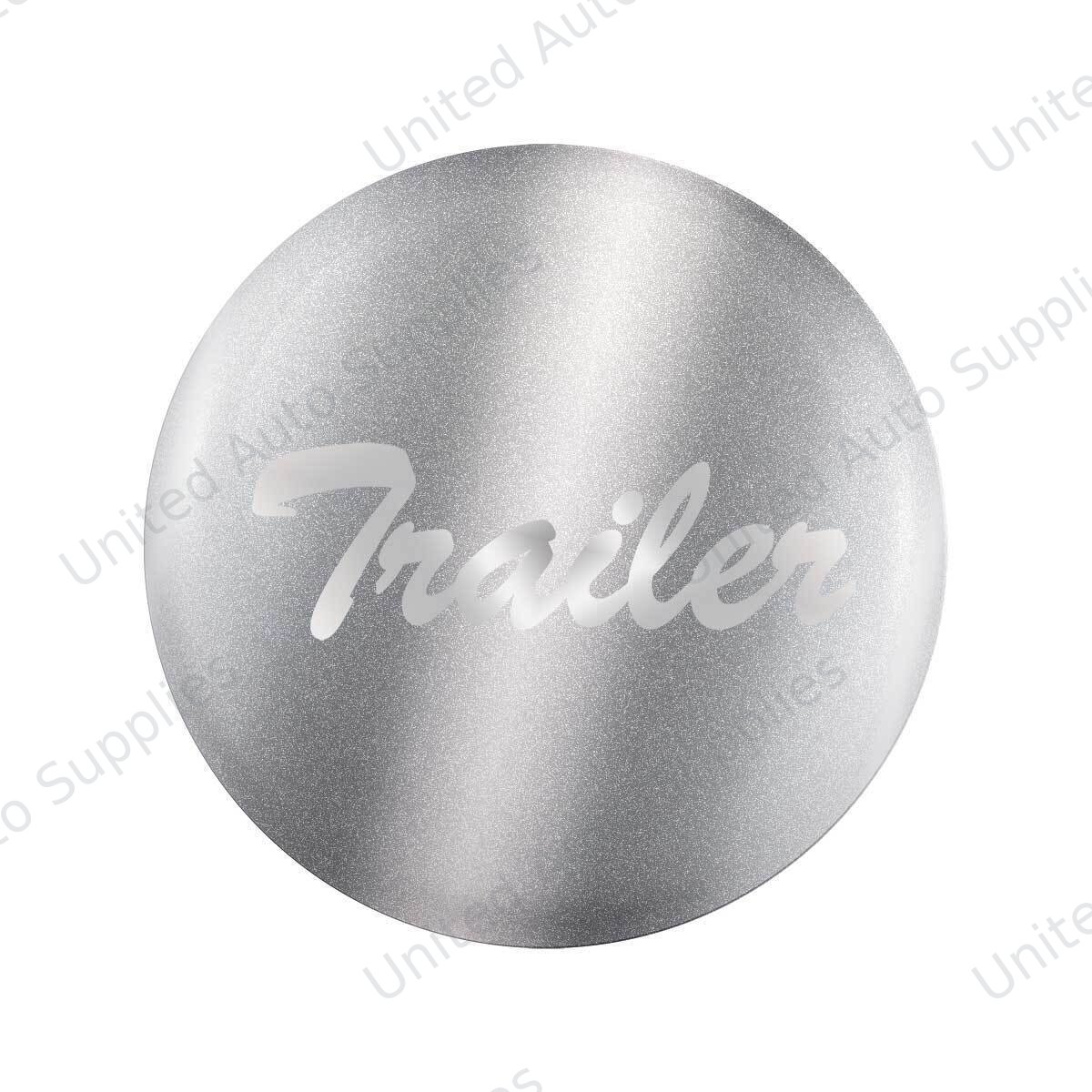 "Trailer" Glossy Air Valve Knob Candy Color Sticker - Liquid Silver