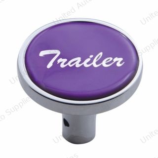 "Trailer" Long Air Valve Knob - Purple Glossy Sticker