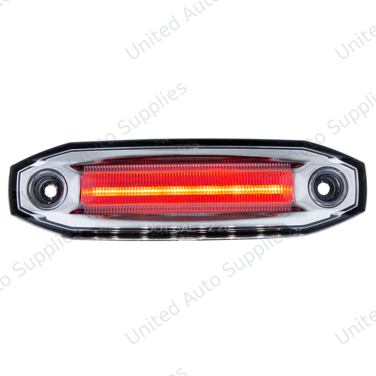 6 Red LED Light (Clearance/Marker) With 6 White LED Side Ditch Light