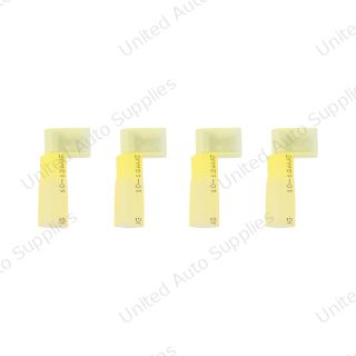 12-10 .250 Tab Yellow CS FI FM Flag Terminal (4-Pack)