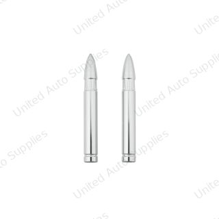 Chrome Bullet Shape Door Lock Knobs (2Pc/Set)