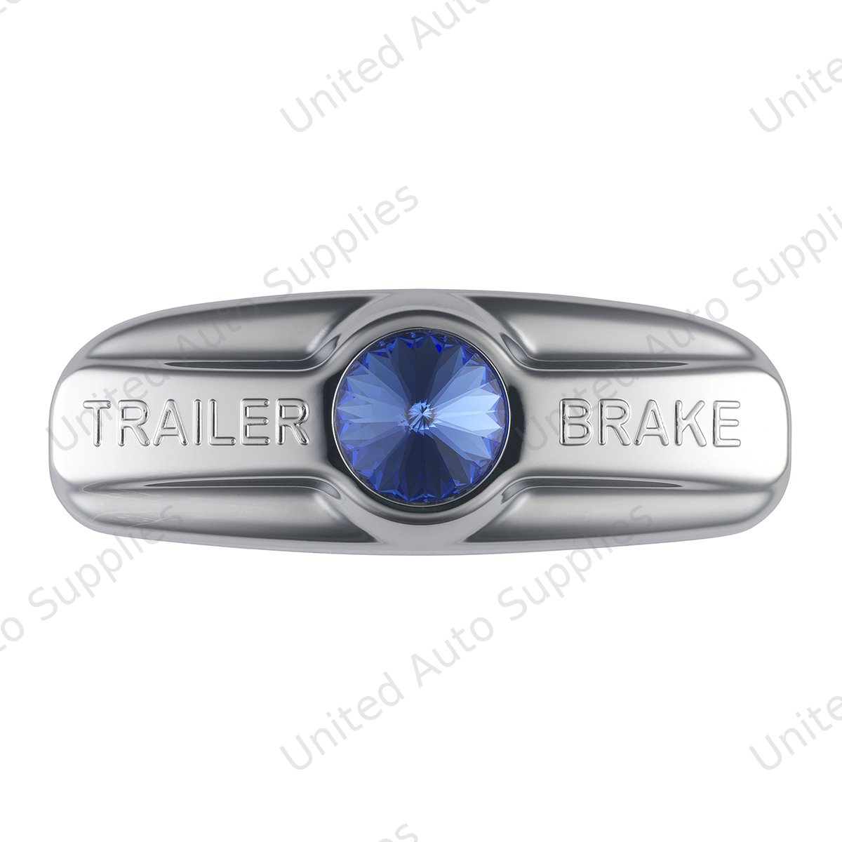 Trailer Brake Cover W/Crystal For Freightliner Century 1996-2011, Columbia 2001-2017- Blue Crystal