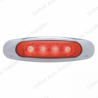4 LED Reflector Light (Clearance/Marker) - Red LED/Red Lens (Bulk)