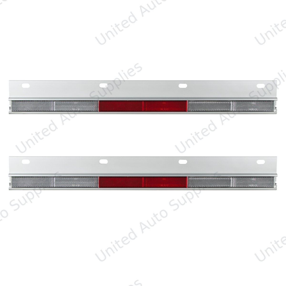 Straight Conspicuity Reflector Plate (Card of 2)