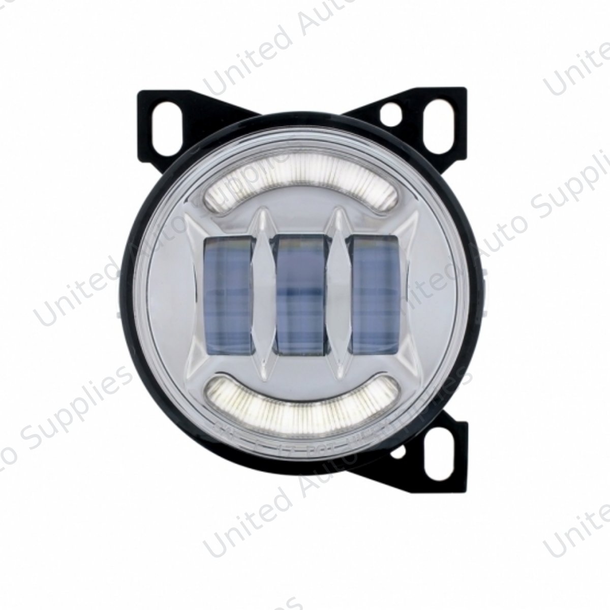 18 LED Fog Light With LED Light Bar For Peterbilt 579 (2012-2021) & Kenworth T660 (2007-2017)-Chrome