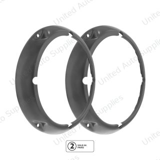Headlight Bezel With Notches For 1971-1977 Ford Bronco-Black(Pair)