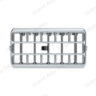 Chrome Plastic A/C Vent For 2001-05 Peterbilt - Center