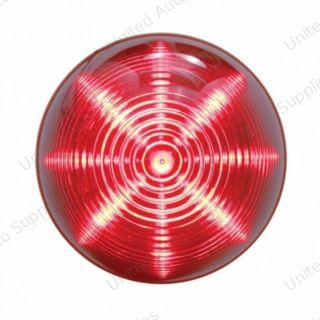 13 LED 2.5" Round Beehive Light (Clearance/Marker) - Red LED/Red Lens