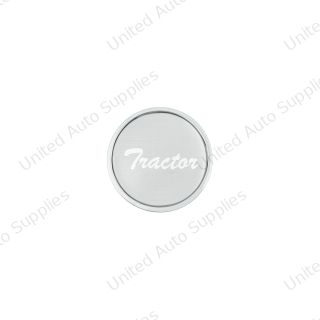 "Tractor" Long Air Valve Knob - Silver Glossy Sticker
