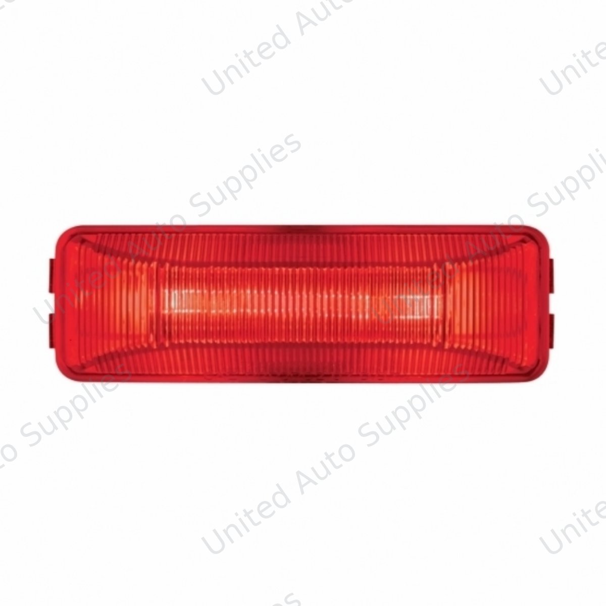 Dual Bulbs Rectangular Light (Clearance/Marker) - Red Lens