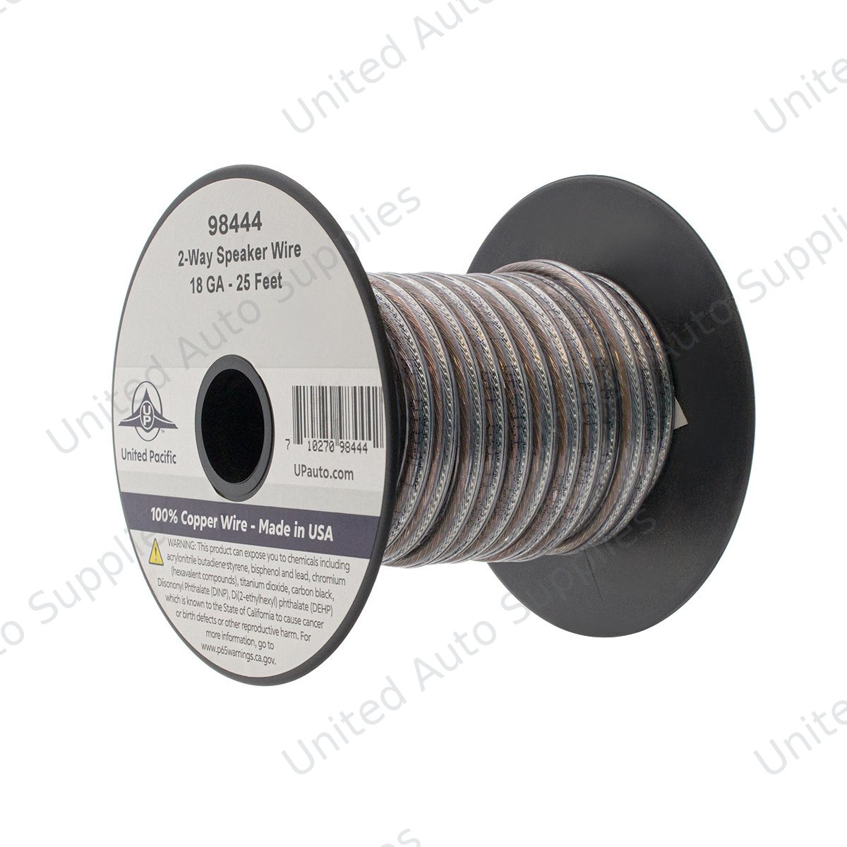 Speaker Wire Bonded - 18 AWG 2-Way, PVC Insulated Copper Wire 25 Ft.