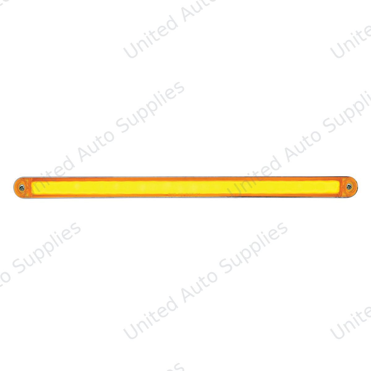 24 LED Dual Function 12" GloLight Bar With Bezel - Amber LED/Amber Lens