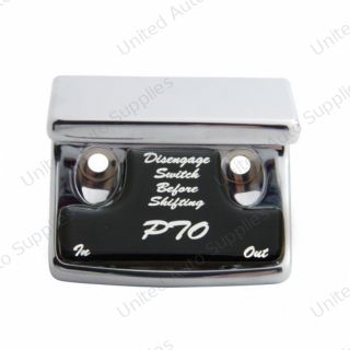 "PTO" Switch Guard With Black Sticker
