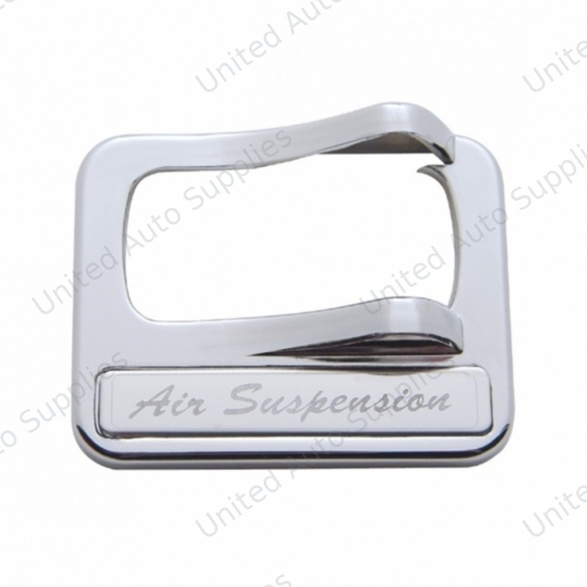 Chrome Plastic Rocker Switch Cover With Stainless Plaque For Peterbilt - Air Suspension