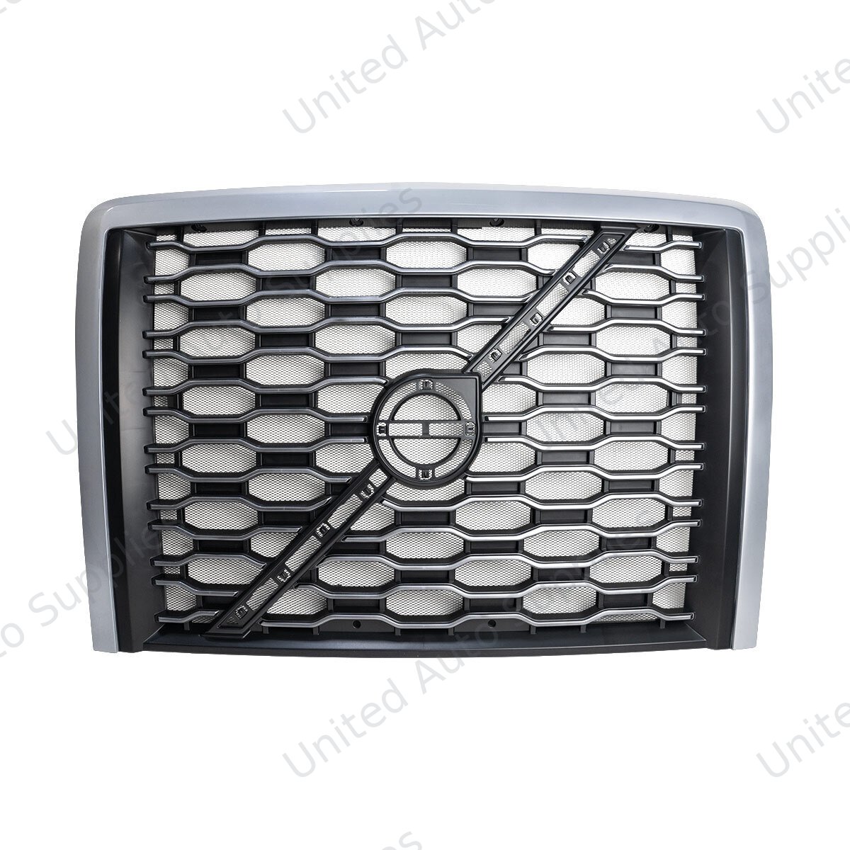 Grille With Bug Screen For 2018-2024 Volvo VNL-Silver