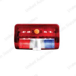 9 LED Interior Door Light With American Flag Courtesy Projector Light For 2006+ Kenworth & Peterbilt Trucks