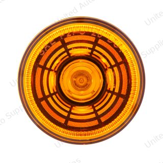 Abyss 4 LED 2.5" Round Clearance/Marker Light - Amber LED/Amber Lens