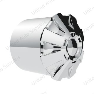 Rubicon Rear Axle Cover Kit With 33mm Thread-On Nut Covers-Chrome